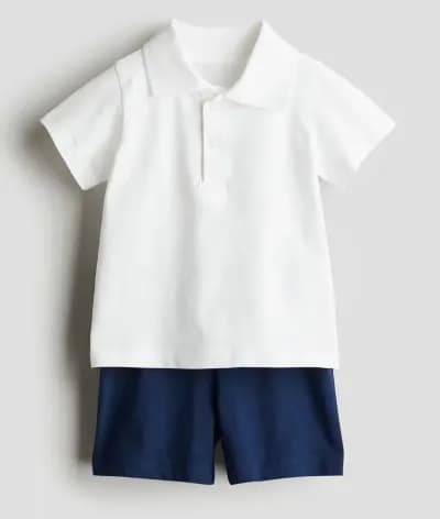 H&M 2 pc cotton jersey set