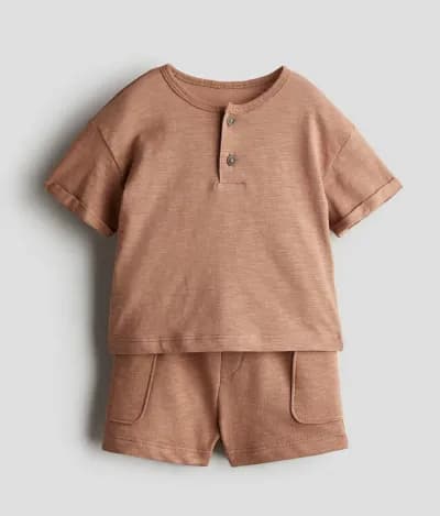 H&M 2 pc cotton jersey set