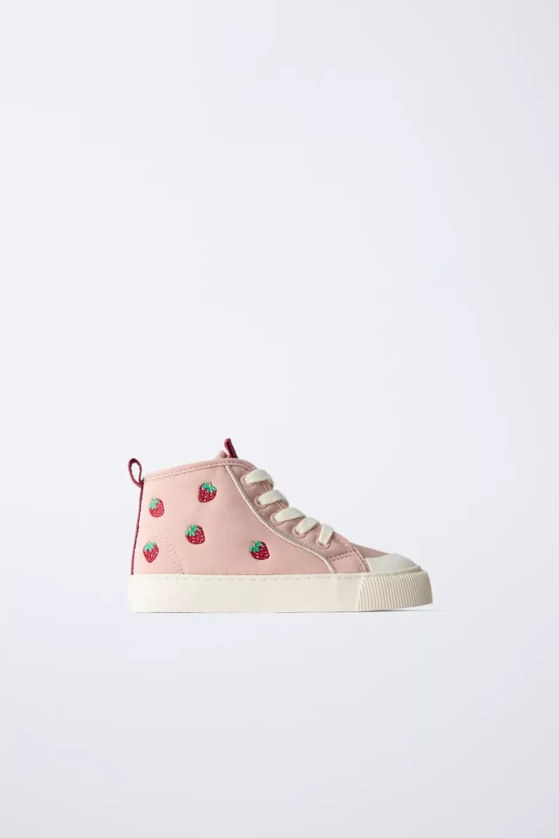 Strawberry high-top sneakers