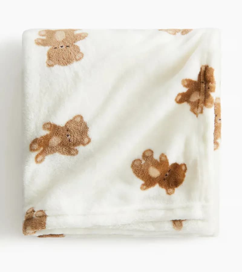 Fleece baby blanket